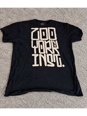 Vintage Y2K Zoo York “Zoo York” Graphic T-Shirt Black XXL 100% Cotton USA Street